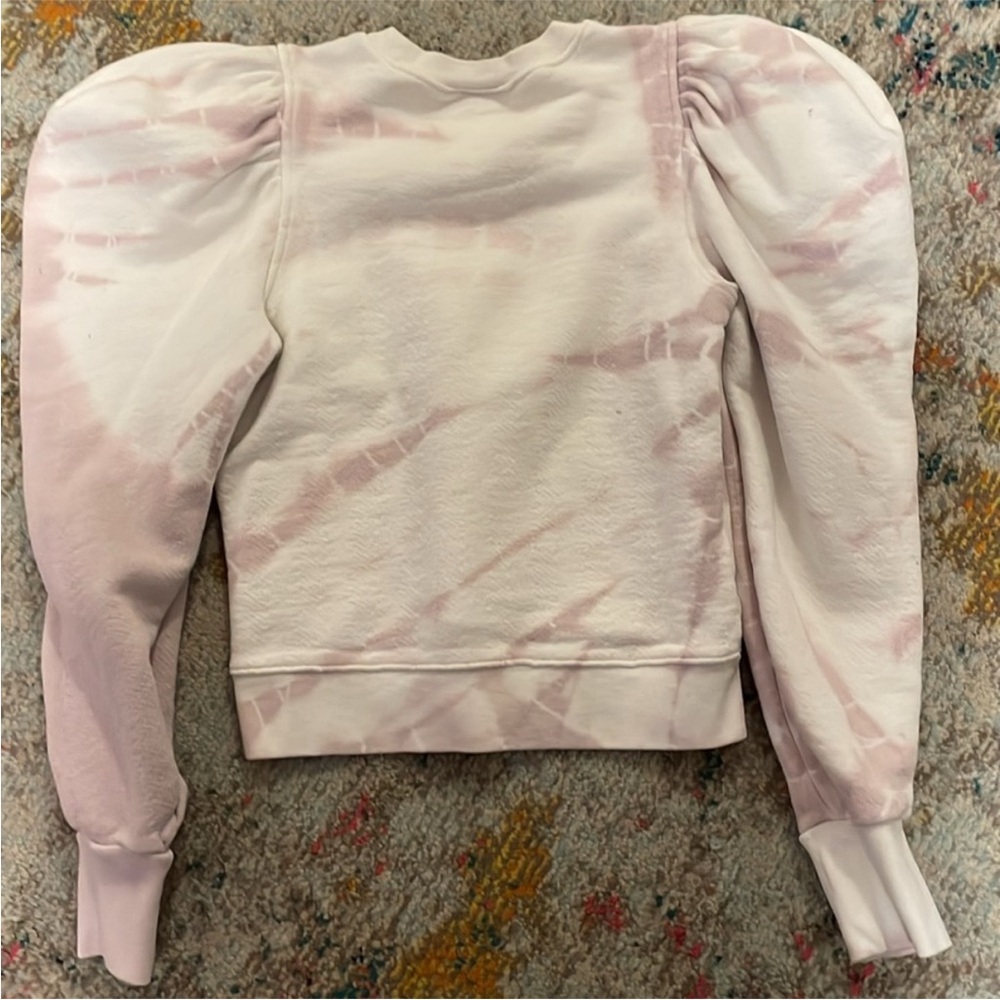 ULLA Johnson Women's Tie-Dye Puff Sleeve Harlan sweatshirt - Picture 3 of 5